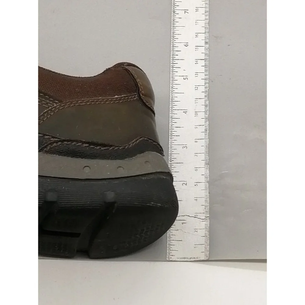 Deer Stags Shoes Sneakers Mens Shae Brown 9.5 Oxford Leather Memory Foam Casual